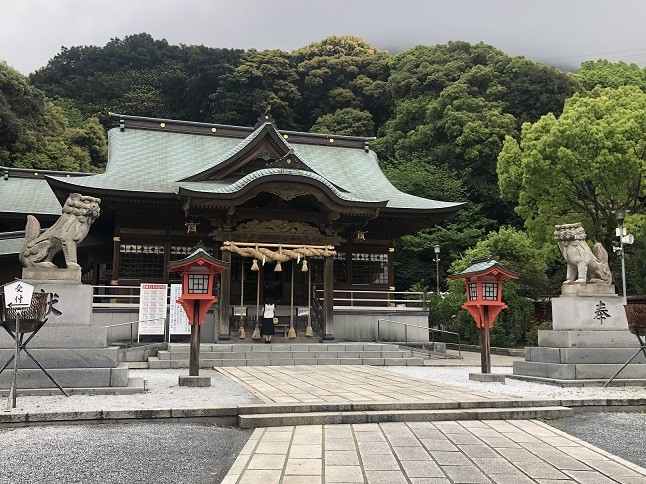戸上神社の拝殿