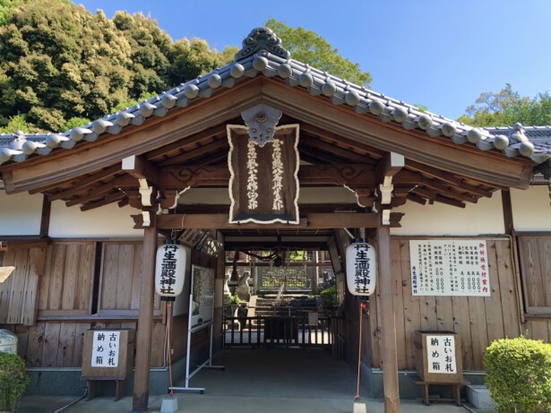 【和歌山県・丹生酒殿神社】酒造りの神と黄金色に輝くイチョウの御神木　社殿